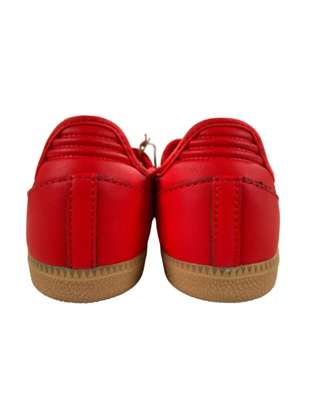 Adidas Samba Jane J Red Shoes Velcro Strap Casual Style KK1435 Kids Size 4.5 NEW